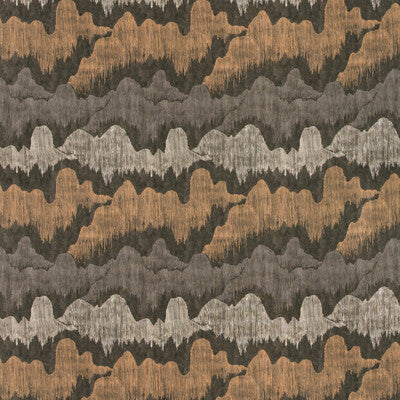 LEE JOFA MODERN GWF-3755.811.0 CASCADIA NOIR Fabric - Eade's Wallpaper
