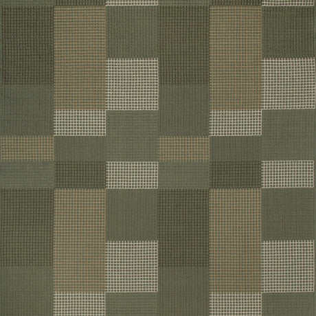 LEE JOFA MODERN GWF-3756.316.0 GRIDLOCK HUNTER Fabric - Eade's Wallpaper