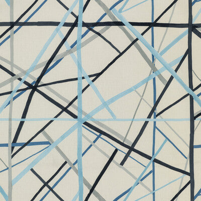 LEE JOFA MODERN GWF-3771.15.0 SIMPATICO PRINT SKY Fabric - Eade's Wallpaper