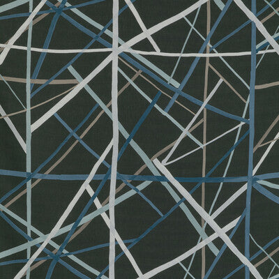 LEE JOFA MODERN GWF-3771.821.0 SIMPATICO PRINT RAVEN Fabric - Eade's Wallpaper