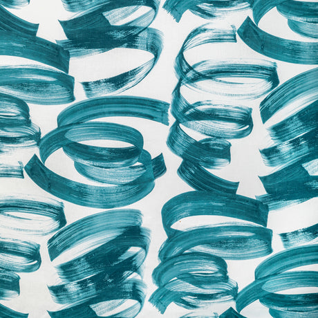 LEE JOFA MODERN GWF-3773.35.0 LARYO PRINT LAGOON Fabric - Eade's Wallpaper