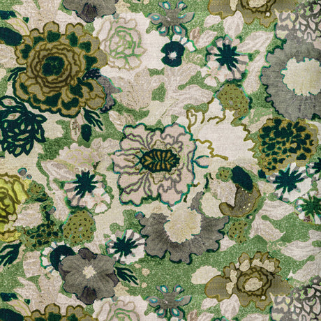 LEE JOFA MODERN GWF-3774.311.0 ARIOSO PRINT STONE/JADE Fabric - Eade's Wallpaper