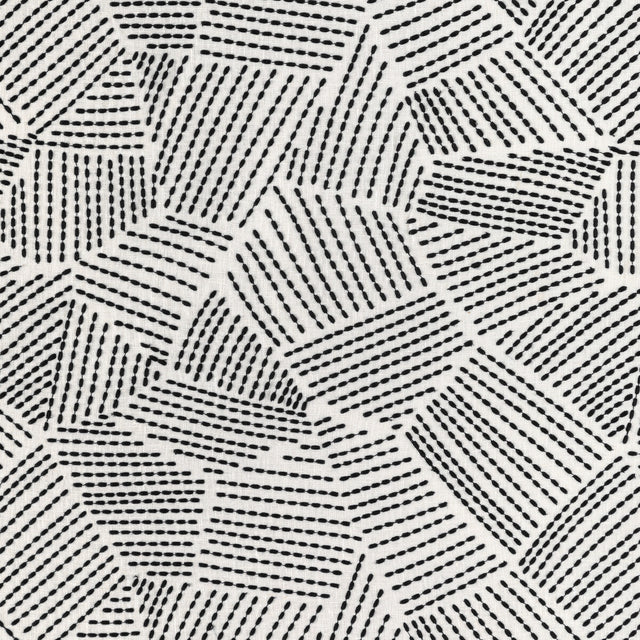 LEE JOFA MODERN GWF-3776.81.0 CHORD EMBROIDERY EBONY Fabric - Eade's Wallpaper
