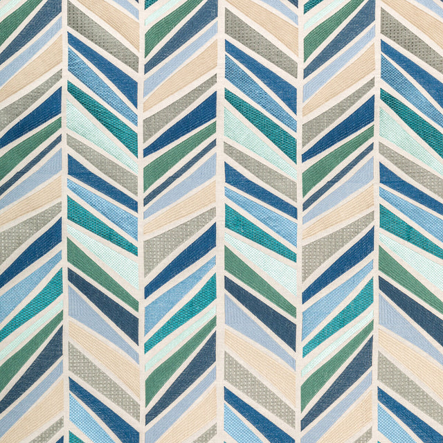 LEE JOFA MODERN GWF-3780.535.0 TALA EMBROIDERY AEGEAN Fabric - Eade's Wallpaper