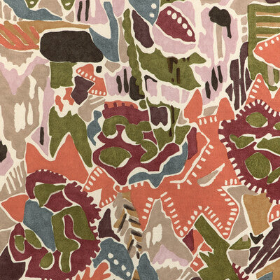 LEE JOFA MODERN GWF-3804.310.0 CHRYSTIE PRINT PLUM/CLAY Fabric - Eade's Wallpaper