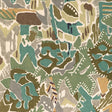 LEE JOFA MODERN GWF-3804.311.0 CHRYSTIE PRINT MOSS/FOG Fabric - Eade's Wallpaper