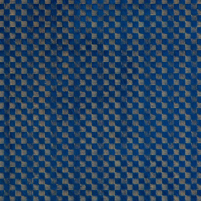 LEE JOFA MODERN GWL-3701.540.0 DELUX CADET/GOLD Fabric - Eade's Wallpaper