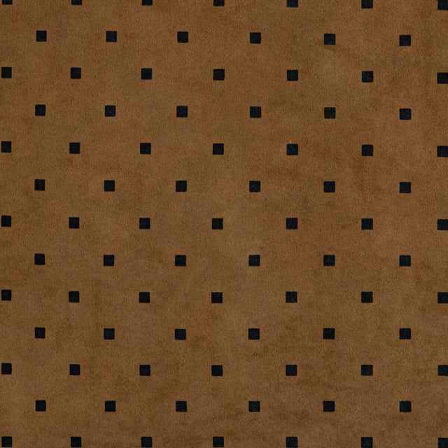 LEE JOFA MODERN GWL-3703.6.0 EPOQ CHECK SUEDE SADDLE Fabric - Eade's Wallpaper