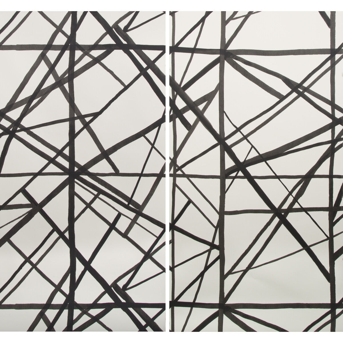 LEE JOFA MODERN GWP-3302.816 NEW.0 CHANNELS PAPER EBONY/IV Wallpaper - Eade's Wallpaper