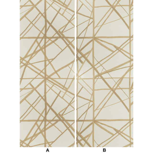 LEE JOFA MODERN GWP-3417.116.0 CHANNELS PAPER LATTE/SUEDE Wallpaper - Eade's Wallpaper