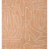 LEE JOFA MODERN GWP-3501.117.0 GRAFFITO SALMON/CREAM Wallpaper - Eade's Wallpaper