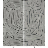 LEE JOFA MODERN GWP-3501.118.0 GRAFFITO GRAPHITE Wallpaper - Eade's Wallpaper