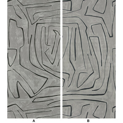 LEE JOFA MODERN GWP-3501.118.0 GRAFFITO GRAPHITE Wallpaper - Eade's Wallpaper