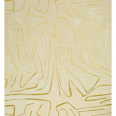 LEE JOFA MODERN GWP-3501.140.0 GRAFFITO IVORY/GOLD Wallpaper - Eade's Wallpaper
