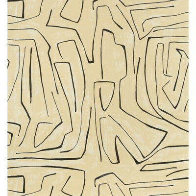 LEE JOFA MODERN GWP-3501.18.0 GRAFFITO LINEN/ONYX Wallpaper - Eade's Wallpaper