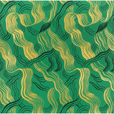 LEE JOFA MODERN GWP-3504.348.0 JUBILEE GREEN/GOLD/BLK Wallpaper - Eade's Wallpaper
