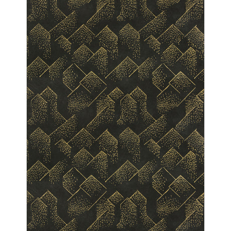LEE JOFA MODERN GWP-3703.840.0 BRINK PAPER GOLD/ONYX Wallpaper - Eade's Wallpaper