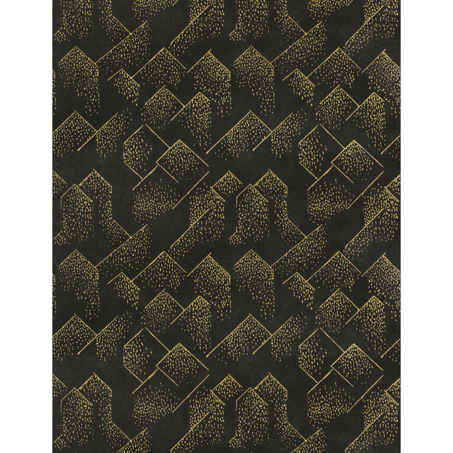 LEE JOFA MODERN GWP-3703.840.0 BRINK PAPER GOLD/ONYX Wallpaper - Eade's Wallpaper