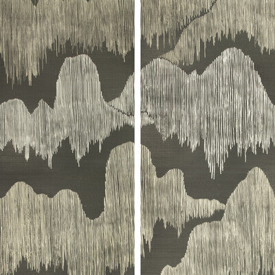 LEE JOFA MODERN GWP-3715.811.0 CASCADIA PAPER NOIR Wallpaper - Eade's Wallpaper