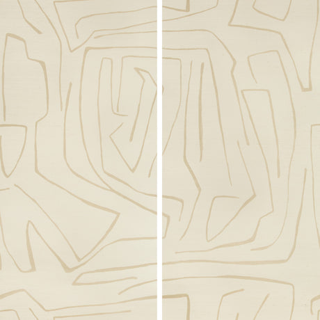 LEE JOFA MODERN GWP-3720.116.0 GRAFFITO II PARCHMENT Wallpaper - Eade's Wallpaper