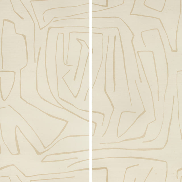 LEE JOFA MODERN GWP-3720.116.0 GRAFFITO II PARCHMENT Wallpaper - Eade's Wallpaper