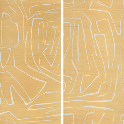 LEE JOFA MODERN GWP-3720.141.0 GRAFFITO II GOLDEN ROD Wallpaper - Eade's Wallpaper