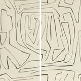 LEE JOFA MODERN GWP-3720.18.0 GRAFFITO II IVORY/EBONY Wallpaper - Eade's Wallpaper