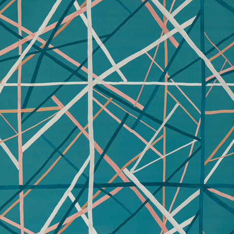 LEE JOFA MODERN GWP-3725.335.0 SIMPATICO PAPER TEAL Wallpaper - Eade's Wallpaper