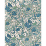 LEE JOFA MODERN GWP-3735.1311.0 ORCHARD PAPER AQUA/STONE Wallpaper - Eade's Wallpaper