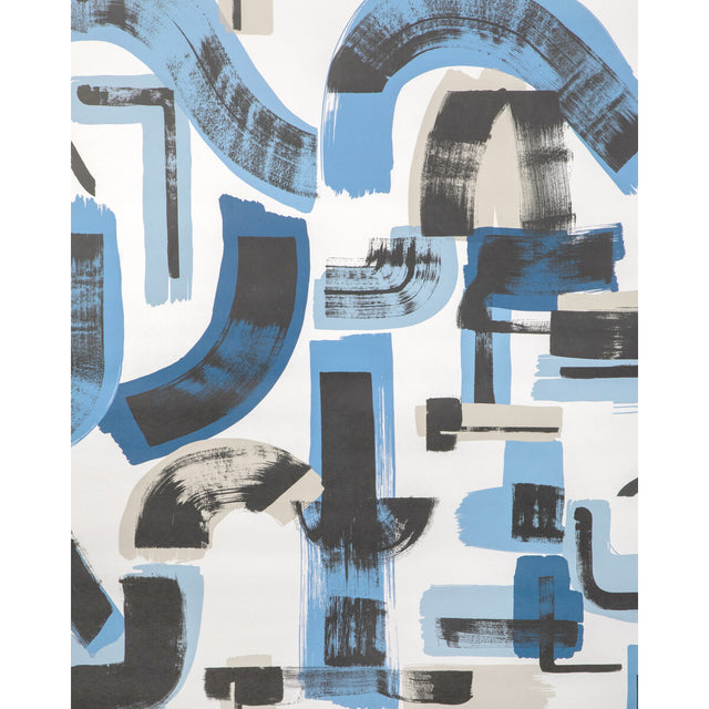 LEE JOFA MODERN GWP-3738.155.0 BLEECKER PAPER CAPRI/NAVY Wallpaper - Eade's Wallpaper