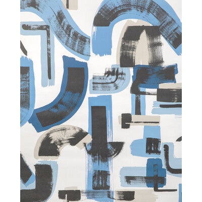 LEE JOFA MODERN GWP-3738.155.0 BLEECKER PAPER CAPRI/NAVY Wallpaper - Eade's Wallpaper