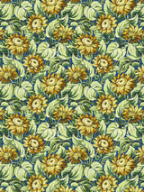 Scalamandre GW 000216631 COBALT SUNFLOWER PRINT Fabric