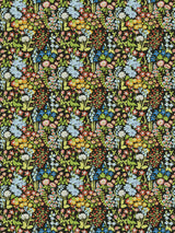 Scalamandre GW 000316630 BLACK MULTI NYMPH FLORAL Fabric