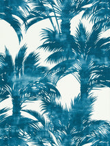 Scalamandre GW 000416610 TURQUOISE PALM PRINT Fabric