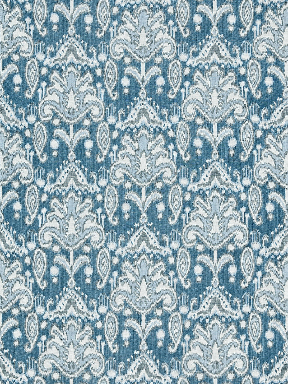 Scalamandre GW 000427210 MARINE KANDIRA IKAT Fabric