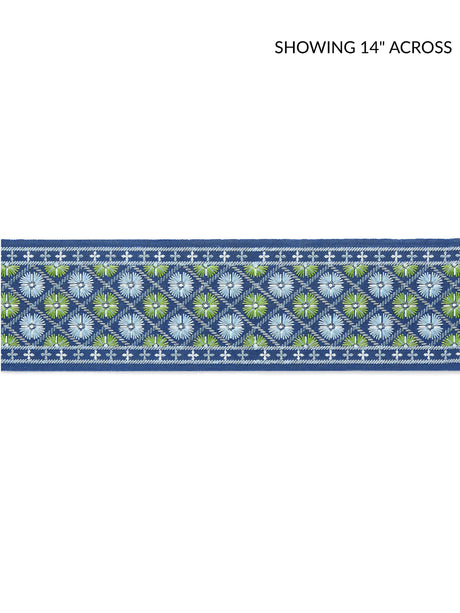 Scalamandre GW 0004T3329 BLACKBERRY FIELDS HANSEL EMBROIDERED TAPE Fabric