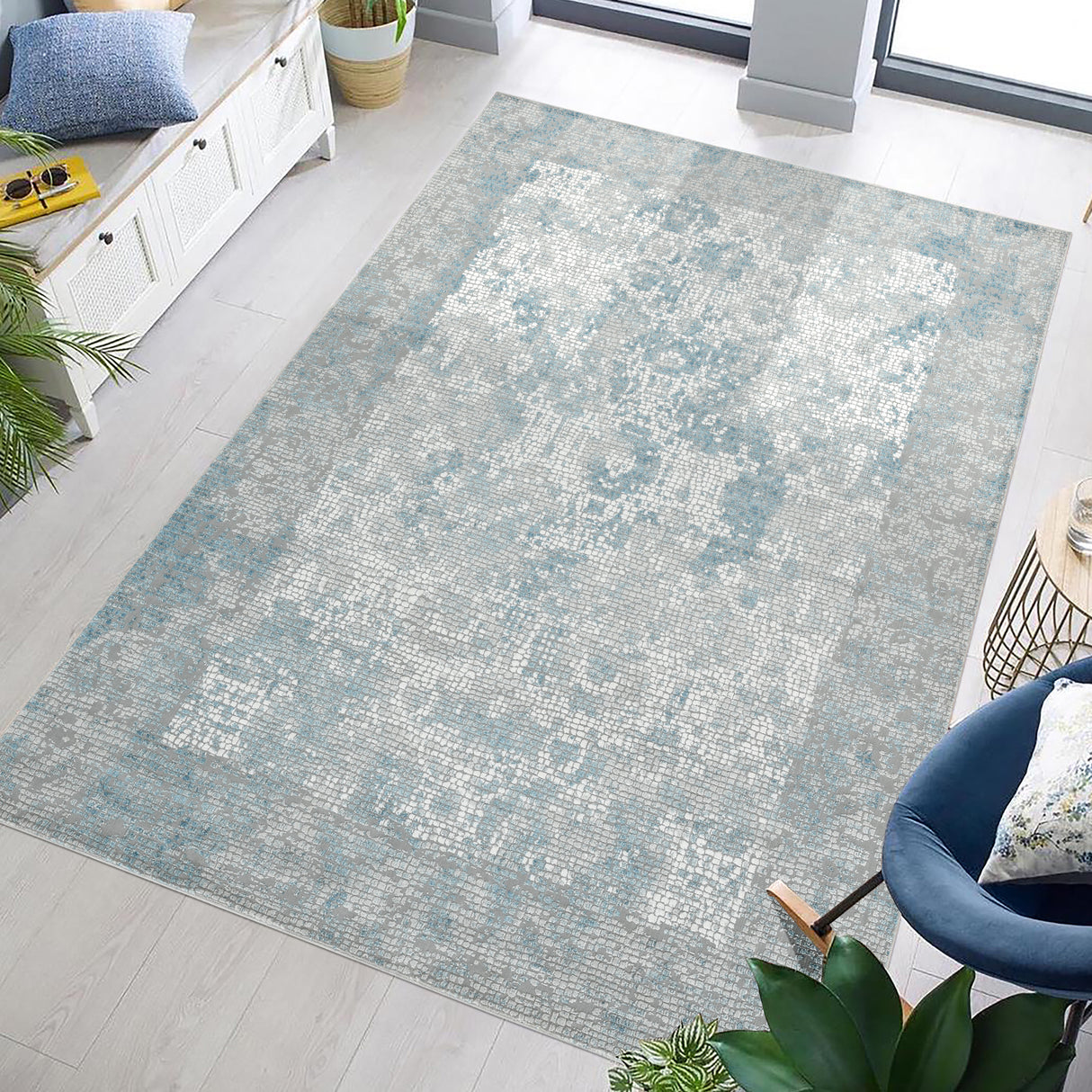 Amer Rugs HAM-4 Hamilton Contemporary /Blue Area Rug