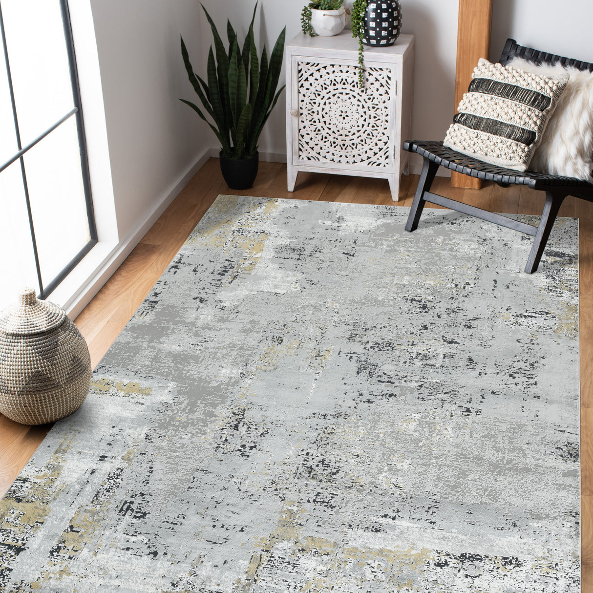 Amer Rugs HAM-5 Hamilton Contemporary /Gold Area Rug