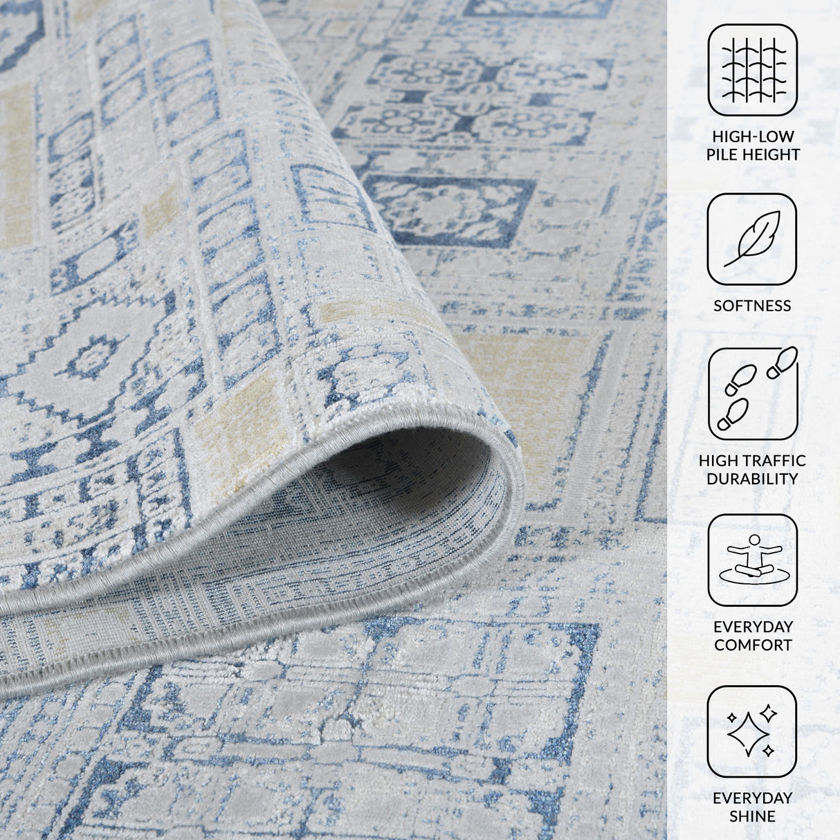Amer Rugs HAM-7 Hamilton Modern Aztec /Gold Area Rug