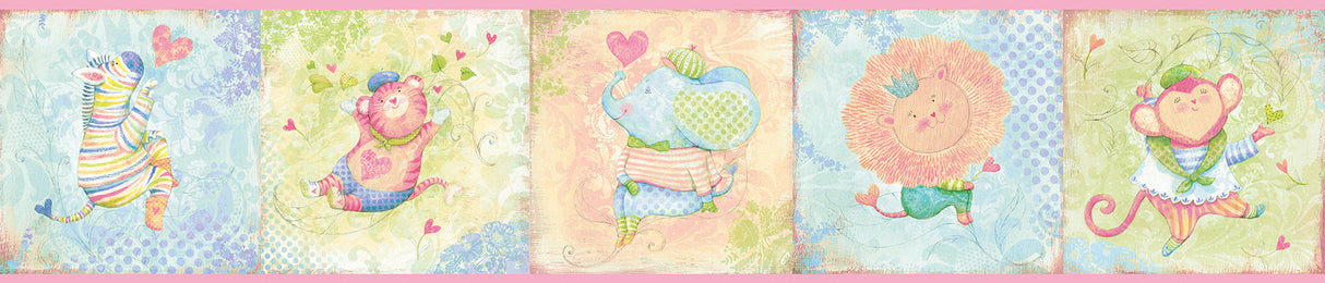 Chesapeake HAS01032B Lucie'S Pink Circus Border