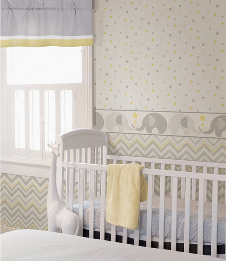 Chesapeake HAS01171B Tobi Grey Elephant Love Border