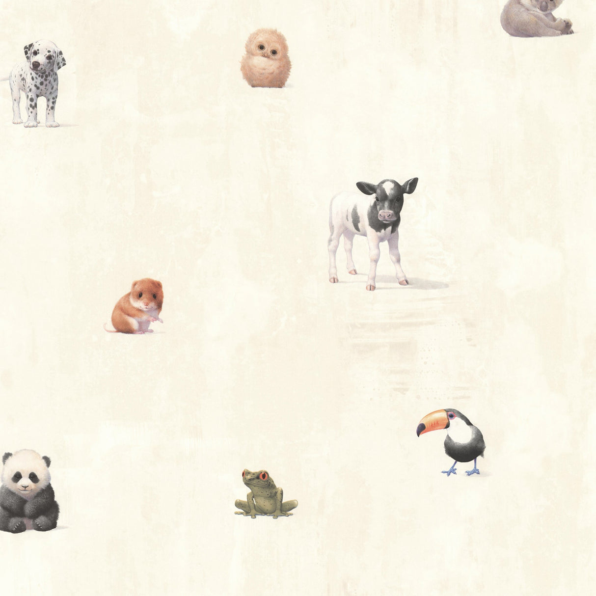 Chesapeake HAS01212 Tate Beige Animal Alphabet Wallpaper