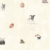Chesapeake HAS01212 Tate Beige Animal Alphabet Wallpaper
