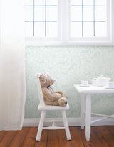 Chesapeake HAS01234 Anahi Aqua Forest Fauna Wallpaper