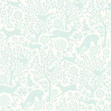 Chesapeake HAS01234 Anahi Aqua Forest Fauna Wallpaper