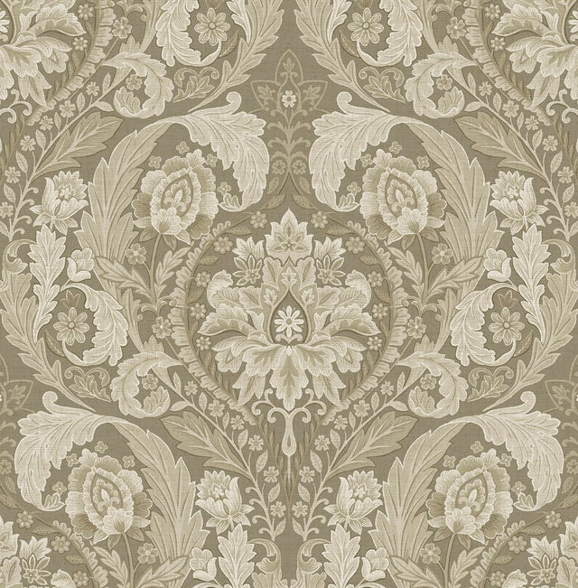 Harry & Grace HG12905 Thornton Vintage Damask Wallpaper