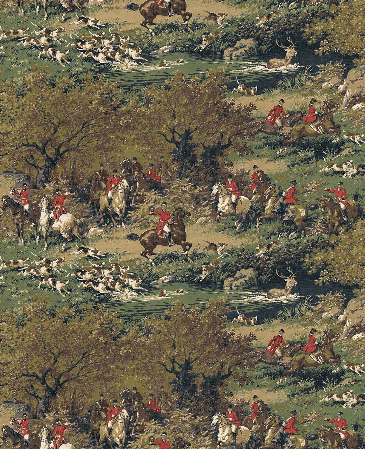 Harry & Grace HG13002 Taunton Hunt Scene Wallpaper