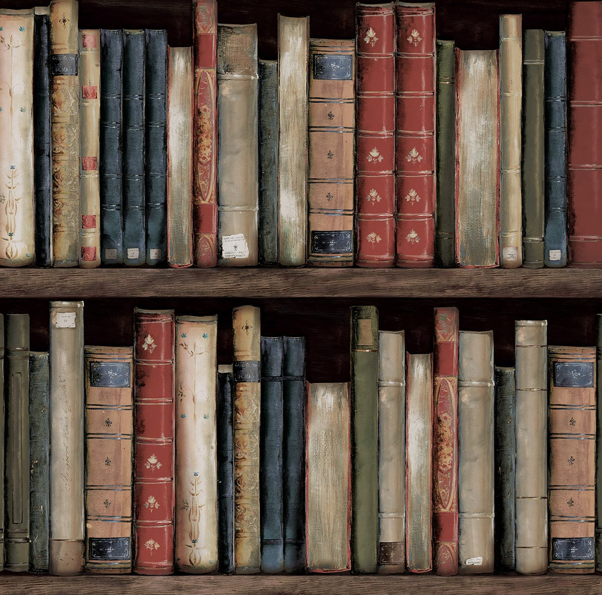 Harry & Grace HG13205 Faux Bookshelves Wallpaper