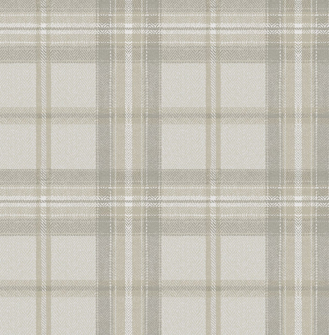 Harry & Grace HG13705 Herringbone Plaid Wallpaper