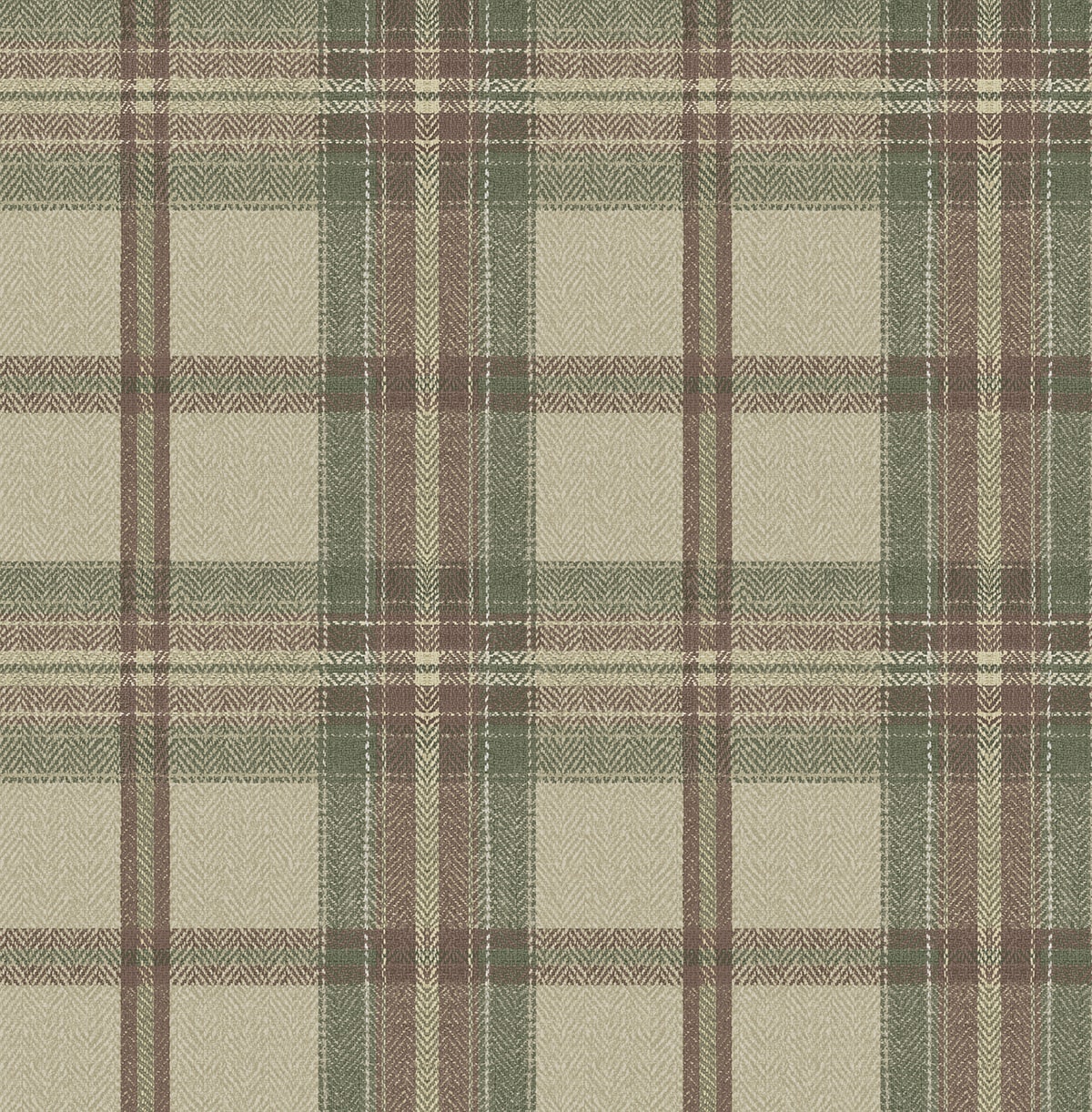 Harry & Grace HG13707 Herringbone Plaid Wallpaper